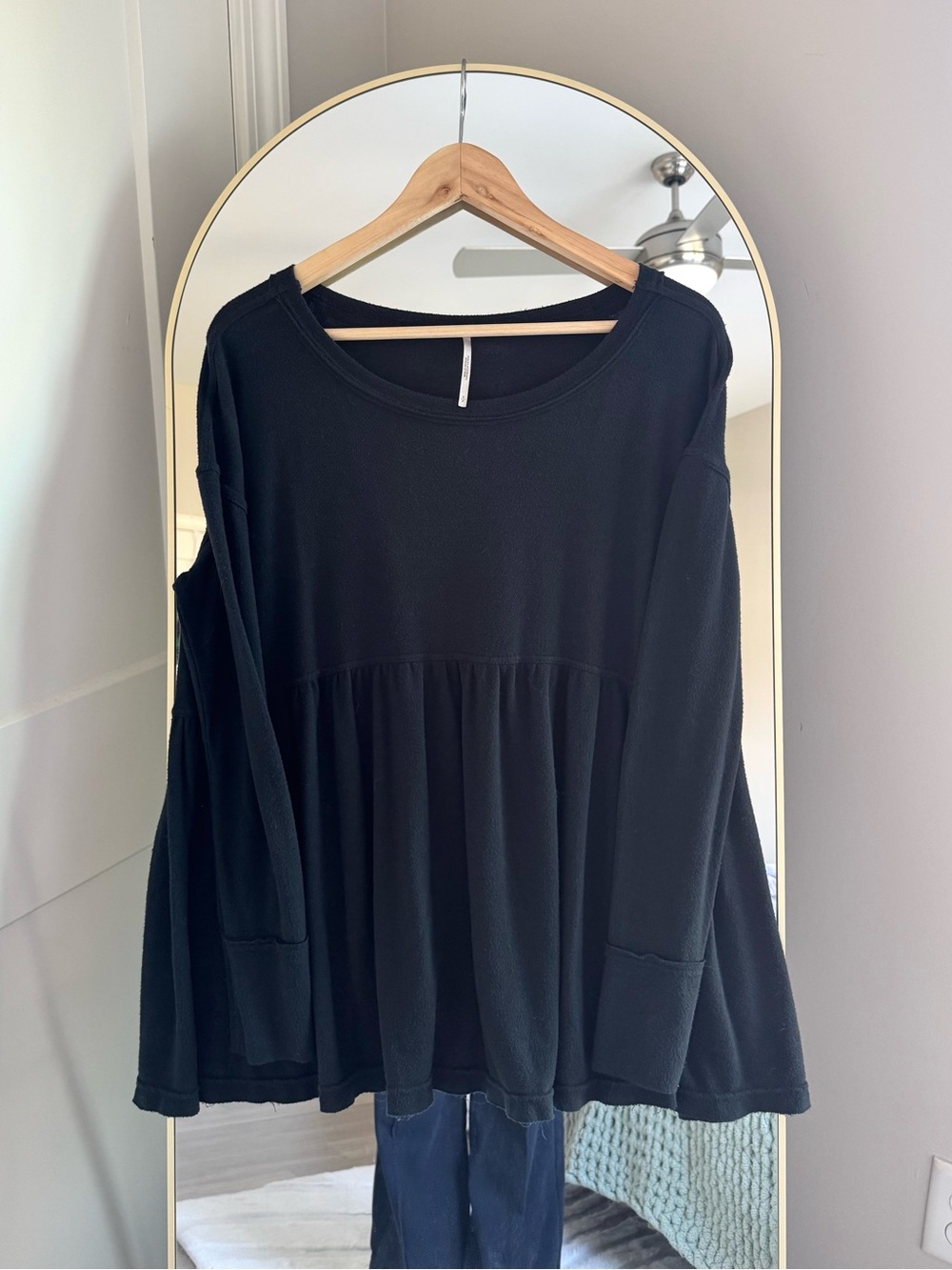 Free People Forever Your Girl Black Tunic